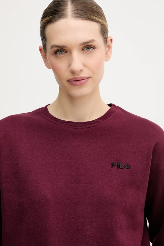 Fila dres bawełniany FPW4181 bordowy