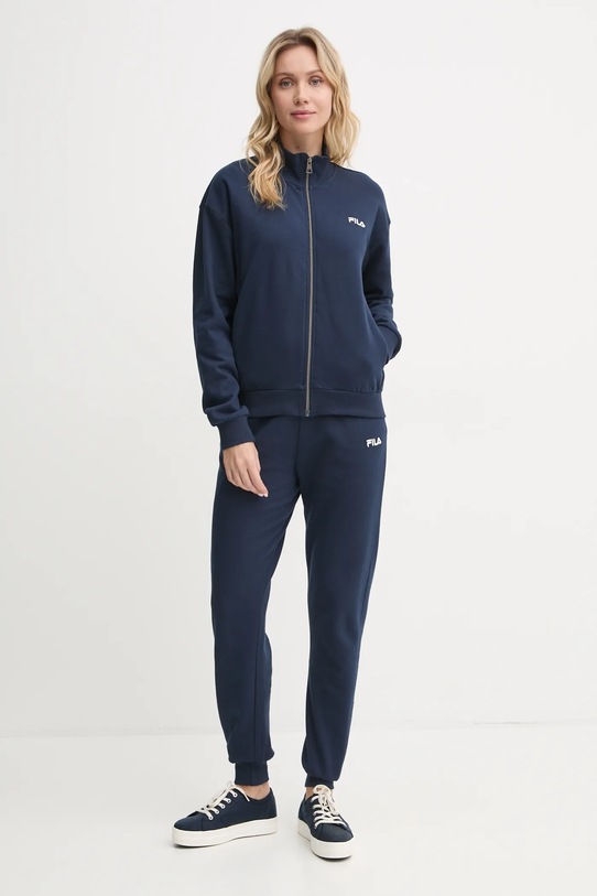 Bavlněná tepláková souprava Fila pletenina námořnická modř FPW4182