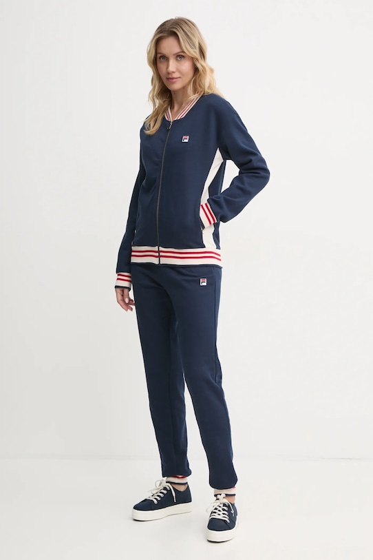 Бавовняний костюм лаунж Fila бавовна темно-синій FPW4187