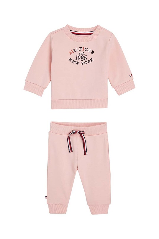 Tommy Hilfiger dres niemowlęcy aplikacja różowy KN0KN01863.G.9BYH
