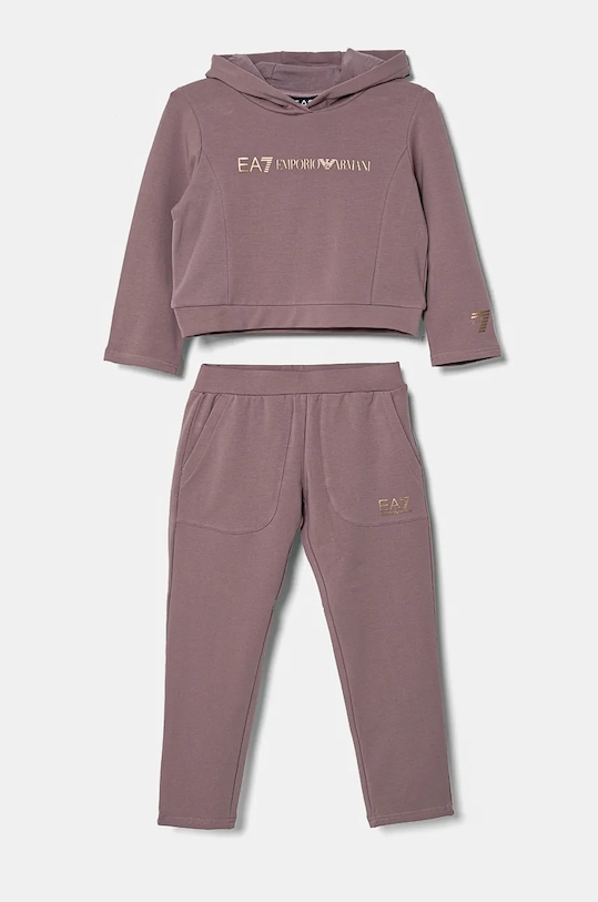 Tepláková súprava EA7 Emporio Armani bavlna ružová 6DFV02.FJZEZ