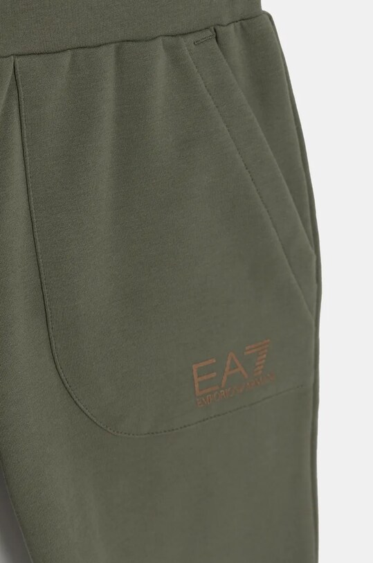 Dziewczynka EA7 Emporio Armani dres 6DFV02.FJZEZ zielony