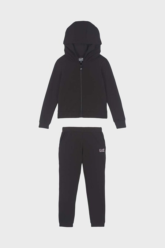 Детский спортивный костюм EA7 Emporio Armani с эластаном чёрный 6DFV05.FJZIZ