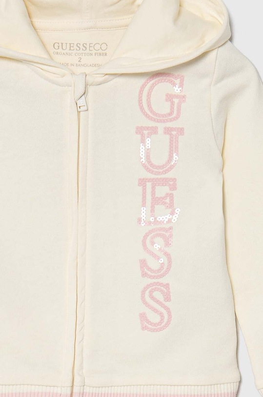 Дівчинка Дитячий бавовняний спортивний костюм Guess K4YG00.KA6R4.9BYH бежевий