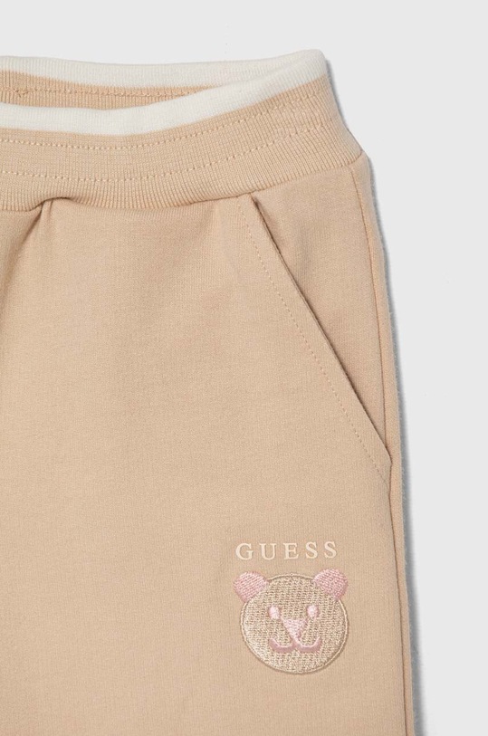 Detská bavlnená tepláková súprava Guess béžová K4YG03.KA6R4.9BYH