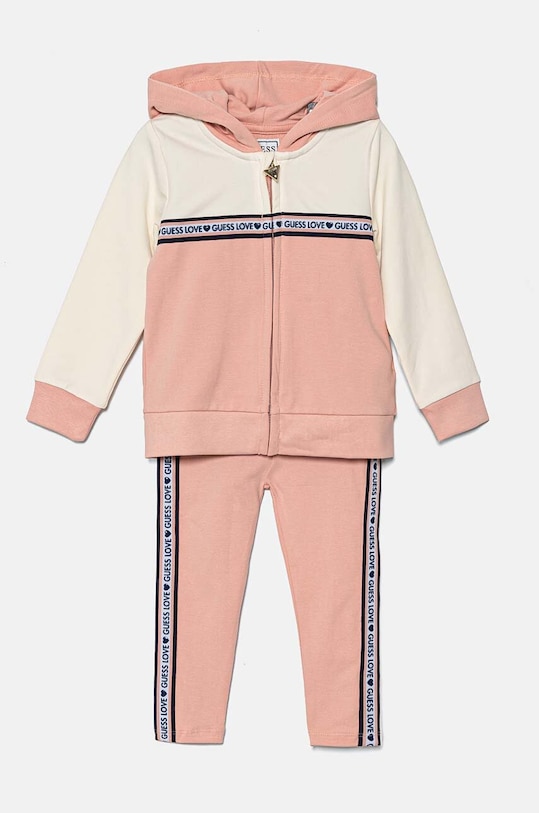Detská tepláková súprava Guess pletenina ružová K4YG05.KA6V3.9BYH