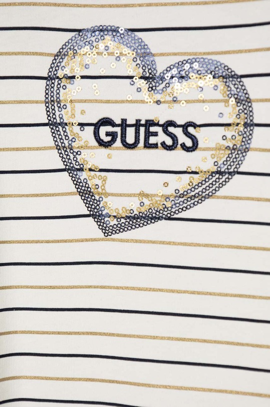 Dievča Detská bavlnená tepláková súprava Guess K4YG06.KAN04.9BYH béžová