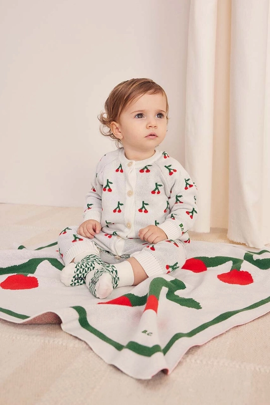 Bobo Choses compleu bebe Cherry tricotaj alb 224AB109