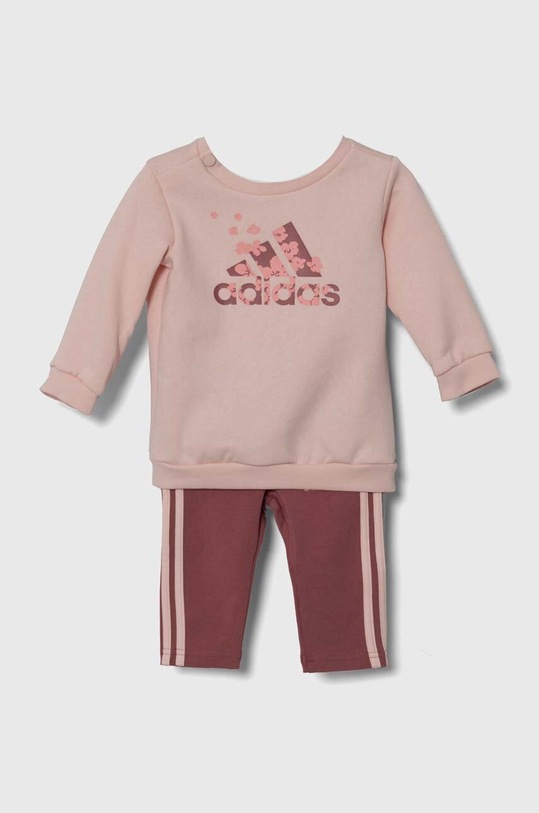 adidas trening bebelusi IG FLWR LEG SET tricotaj roz IV7387