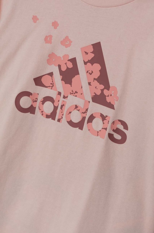 adidas komplet dziecięcy LG FLWR LEG SET IW3477 różowy