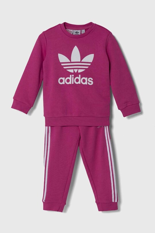 Дитячий спортивний костюм adidas Originals CREW SET трикотаж рожевий IX5149