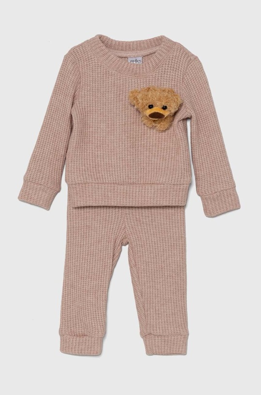 Комплект для немовлят Jamiks JUSTINE аплікація рожевий JUSTINE.Komplet.JZH61.G