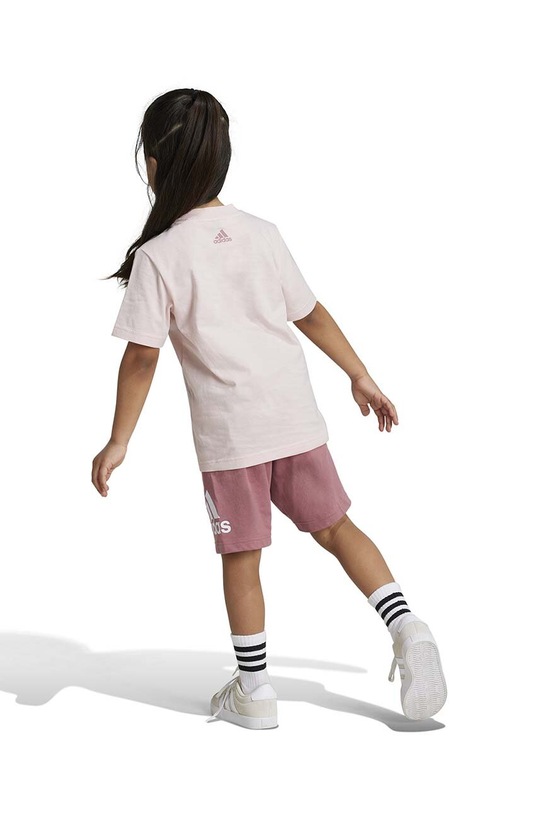 adidas komplet bawełniany dziecięcy LK BL CO T SET IX7326