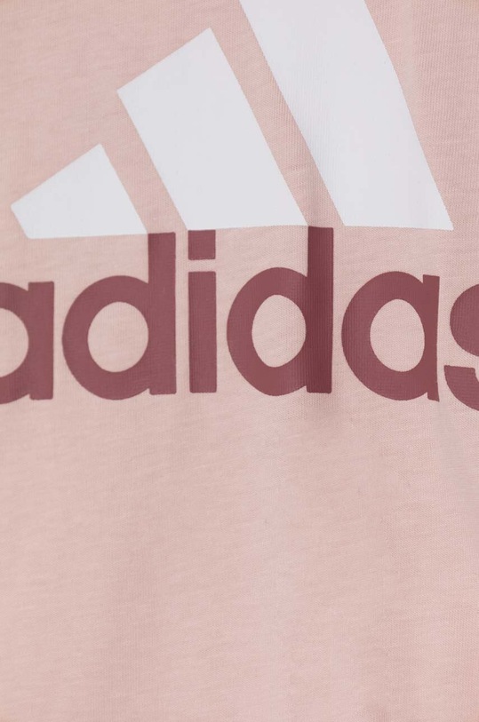 adidas komplet bawełniany dziecięcy LK BL CO T SET różowy IX7326