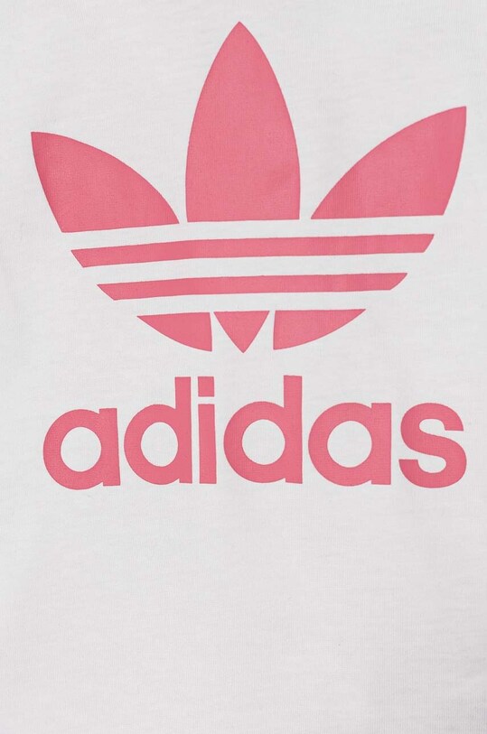 adidas Originals set de bumbac pentru bebelusi SHORT TEE SET roz JE0523
