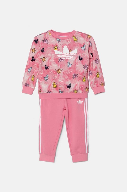adidas Originals trening de bumbac pentru copii CREW SET bumbac roz JN4669