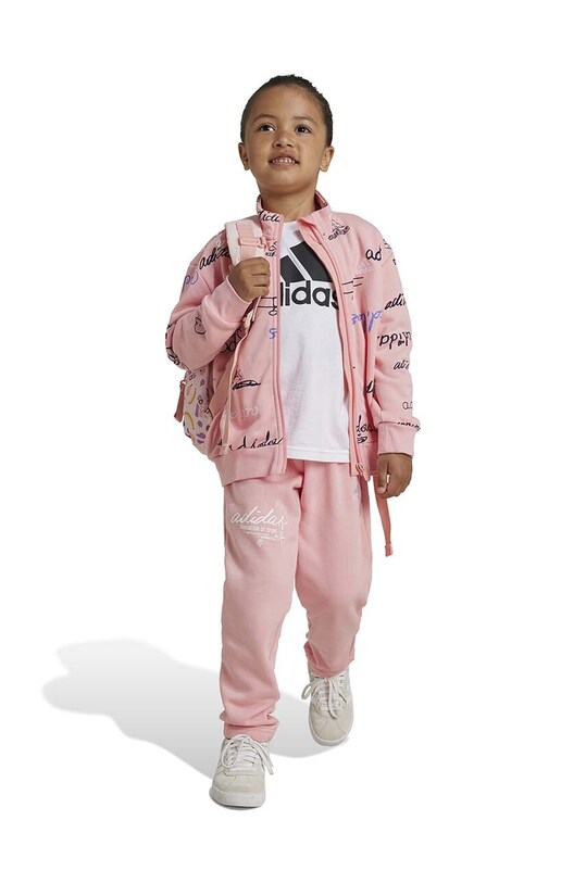 adidas dres dziecięcy LK BLUV TS wzorzyste różowy IV9447