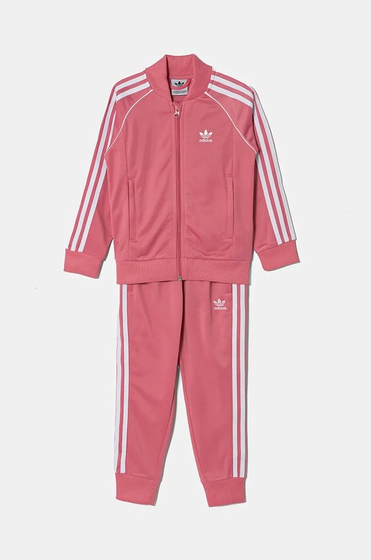 Παιδική φόρμα adidas Originals SST TRACKSUIT πλεκτό ύφασμα ροζ IY4797