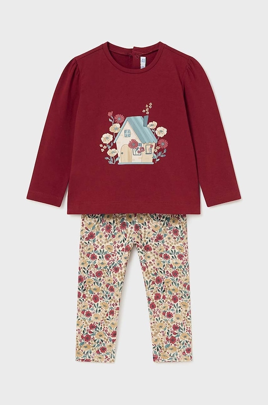 Mayoral komplet dziecięcy z elastanem czerwony 2714.4K.Baby.9BYH