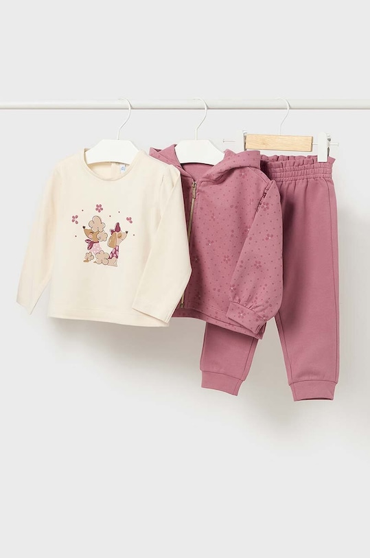 Παιδικό σετ φόρμας Mayoral βαμβάκι ροζ 2825.4G.Baby.9BYH