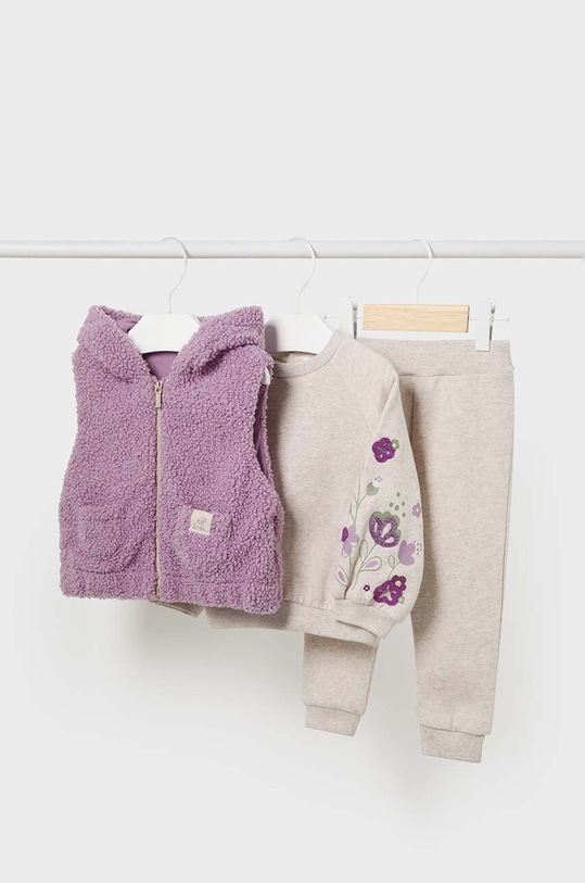 Σετ μωρού Mayoral πλεκτό ύφασμα ροζ 2826.4H.Baby.9BYH