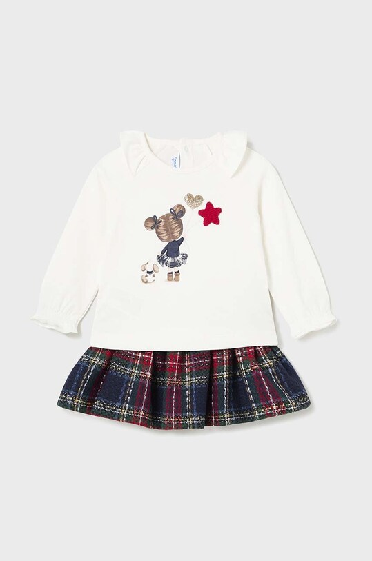 Комплект - блузка и юбка Mayoral трикотаж красный 2927.4A.Baby.9BYH