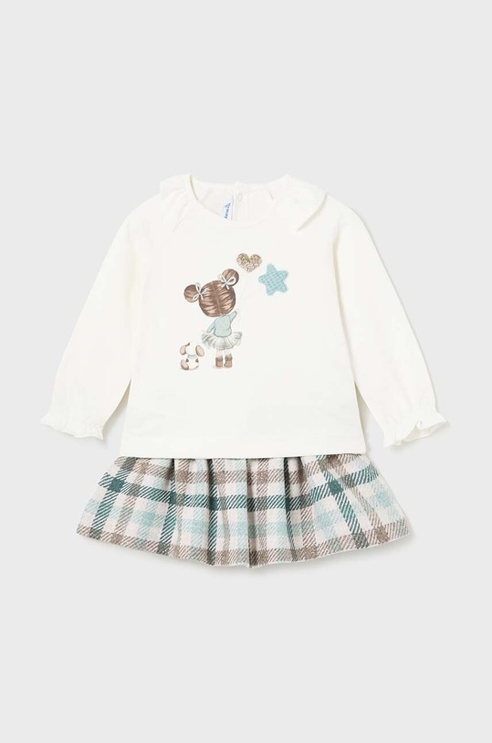 Mayoral set - bluză și fustă tricotaj albastru 2927.4A.Baby.9BYH