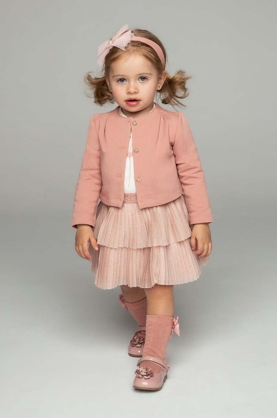Детский комплект - жакет, лонгслив и юбка Mayoral 2928.4A.Baby.9BYH