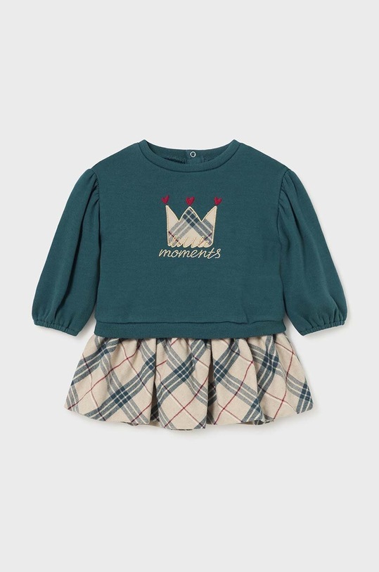 Комплект - блузка и юбка Mayoral аппликация бирюзовый 2929.4C.Baby.9BYH