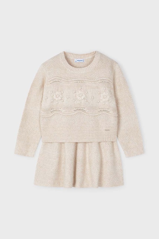 Detská súprava Mayoral pletenina béžová 4935.6C.Mini.9BYH