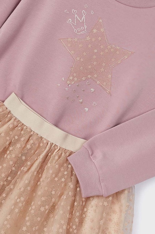 Dziewczynka Mayoral komplet - bluza i spódnica 4937.6K.Mini.9BYH różowy