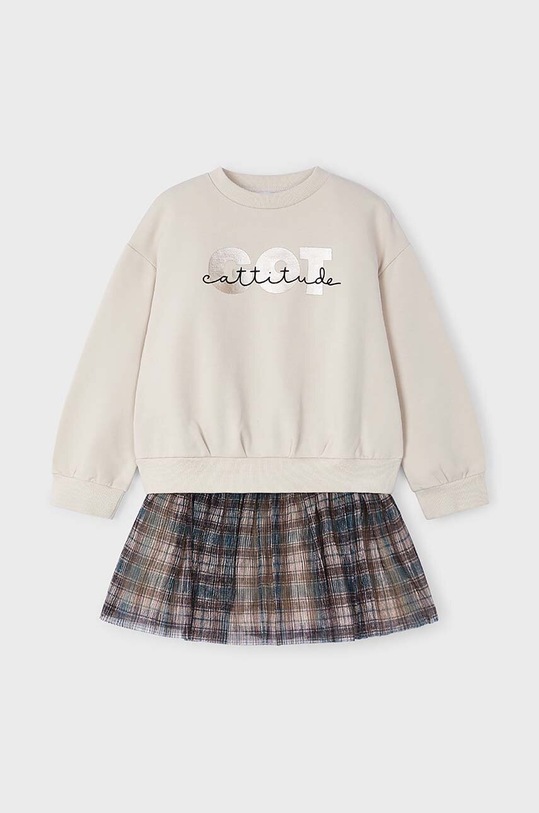 Mayoral set - bluză și fustă cu modele roz 4937.6K.Mini.9BYH