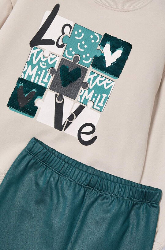 Παιδικό φούτερ και κολάν Mayoral 4708.6D.Mini.9BYH τιρκουάζ AW24