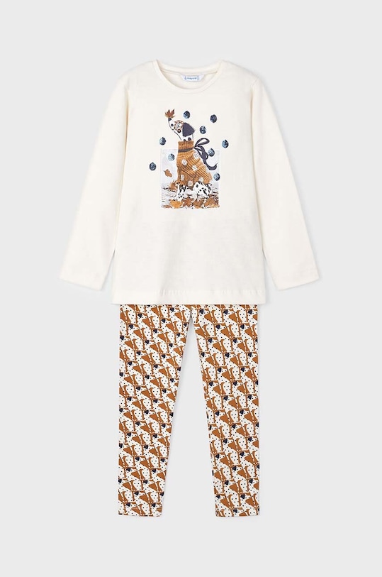 Παιδικό σετ Mayoral απλικέ μπεζ 4713.6L.Mini.9BYH