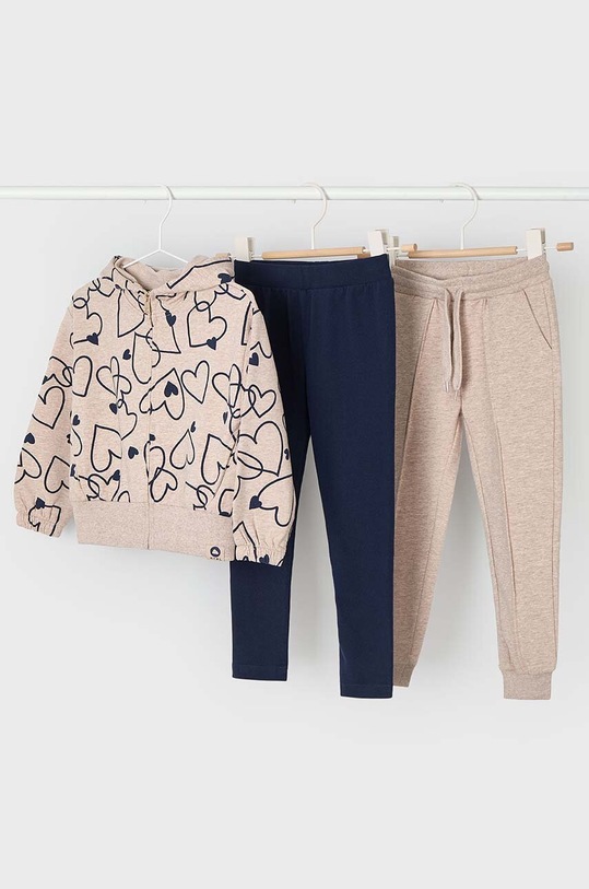 Detská tepláková súprava Mayoral jednofarebný tmavomodrá 4888.6J.Mini.9BYH