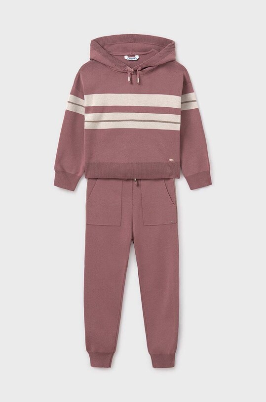 Detská tepláková súprava Mayoral jemný vzor ružová 7555.8G.Junior.9BYH