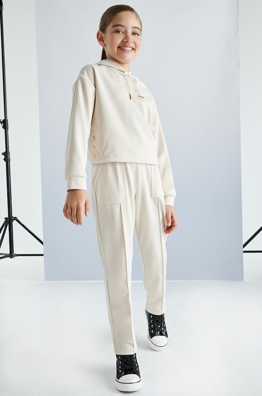 Detská tepláková súprava Mayoral s elastanom béžová 7846.8F.Junior.9BYH