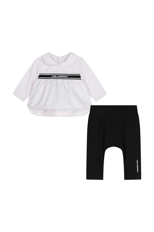 Karl Lagerfeld compleu bebe tricotaj alb Z30282.71.81
