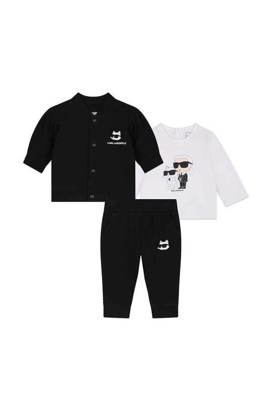 Karl Lagerfeld set per bambini maglia nero Z30285.71.81