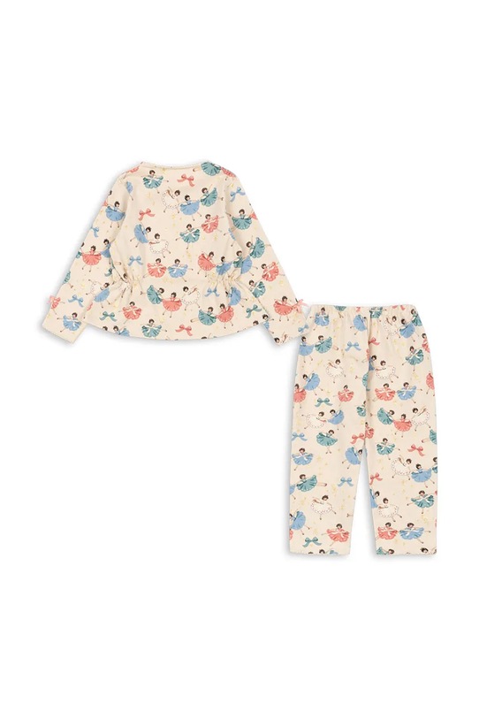 Konges Sløjd set de bumbac pentru copii DREY SET GOTS KS102034 bej AW24