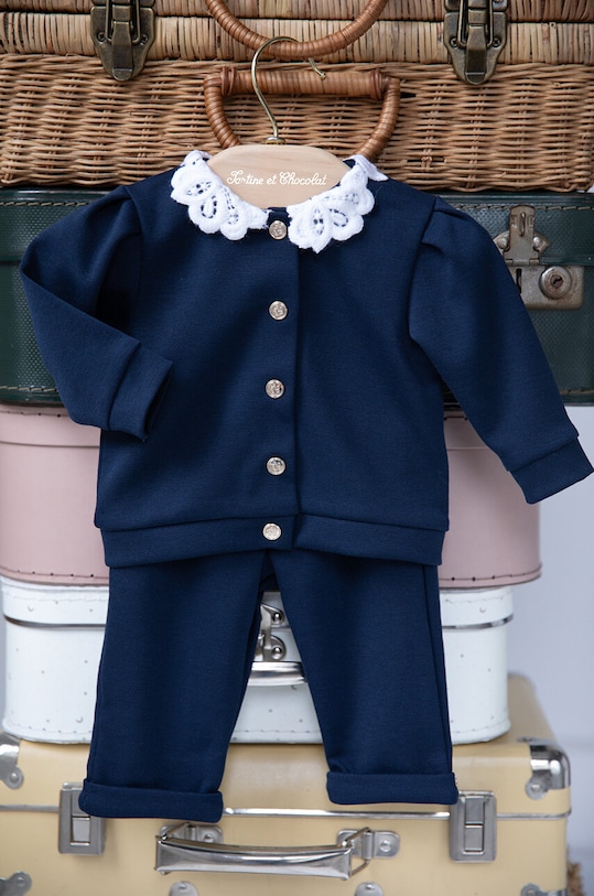 Detská súprava Tartine et Chocolat s elastanom tmavomodrá TZ35001.104