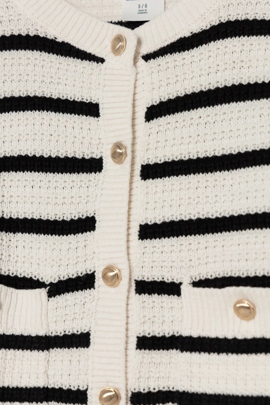 Dziewczynka Abercrombie & Fitch sweter dziecięcy KI250.4009 beżowy