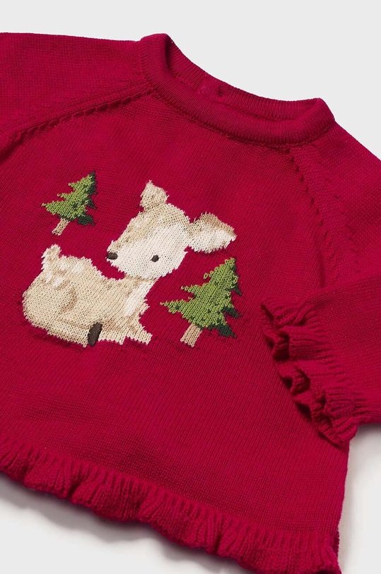 Dziewczynka Mayoral Newborn komplet bawełniany niemowlęcy 2243.2E.Newborn.9BYH czerwony