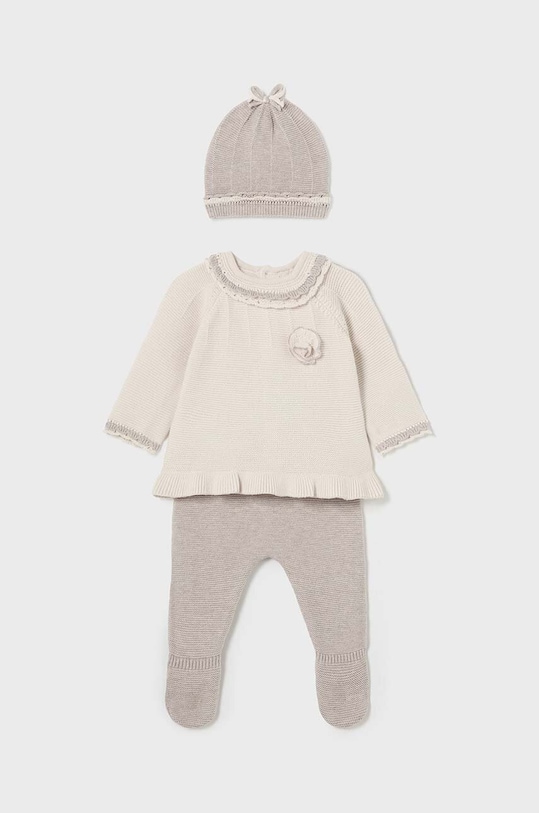 Mayoral Newborn komplet niemowlęcy wzorzyste beżowy 2502.2C.Newborn.9BYH
