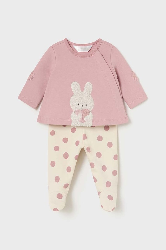 Mayoral Newborn komplet dziecięcy wzorzyste różowy 2504.2G.Newborn.9BYH
