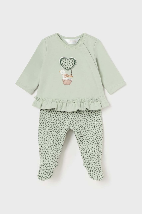Mayoral Newborn komplet dziecięcy wzorzyste zielony 2504.2G.Newborn.9BYH