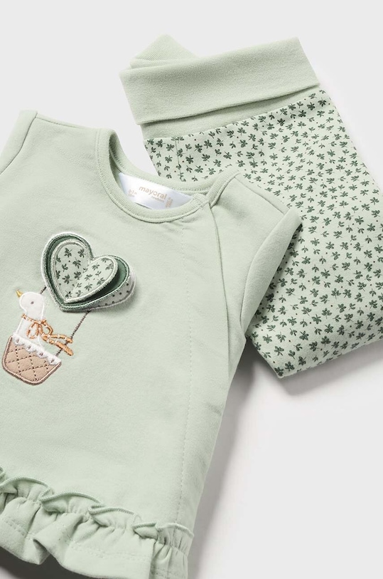 Mayoral Newborn komplet dziecięcy 2504.2G.Newborn.9BYH zielony AW24