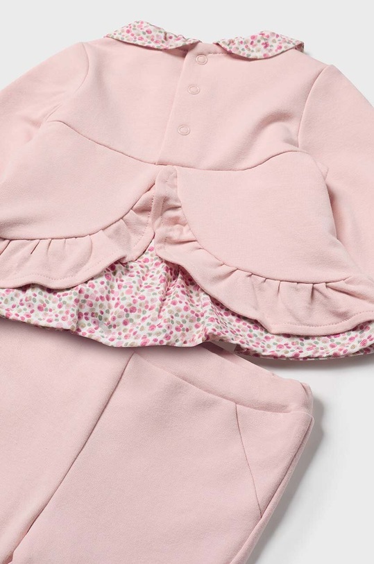 Mayoral Newborn komplet bawełniany niemowlęcy 2507.2D.Newborn.9BYH różowy AW24