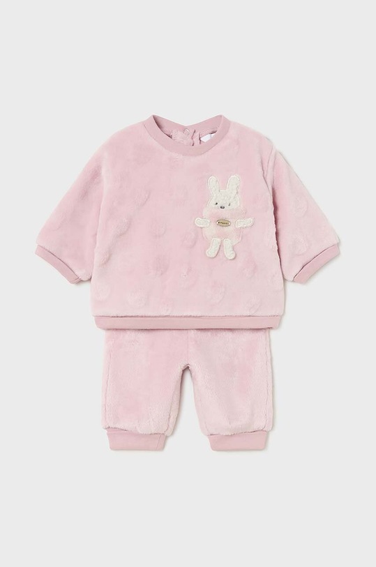 Mayoral Newborn dres niemowlęcy aplikacja różowy 2508.2K.Newborn.G.9BYH