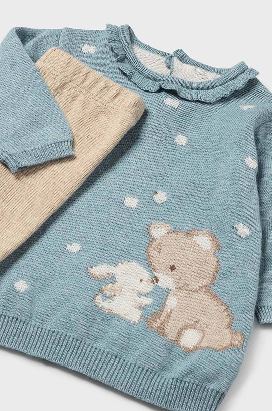 Mayoral Newborn komplet bawełniany niemowlęcy 2703.2P.Newborn.9BYH turkusowy AW24